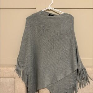 by&by Metallic Gray Knit Top
